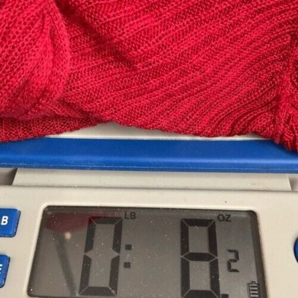 Eileen Fisher Long Sleeve Open Front Cardigan Top Women Size M Burgundy Ribbed - Picture 7 of 7